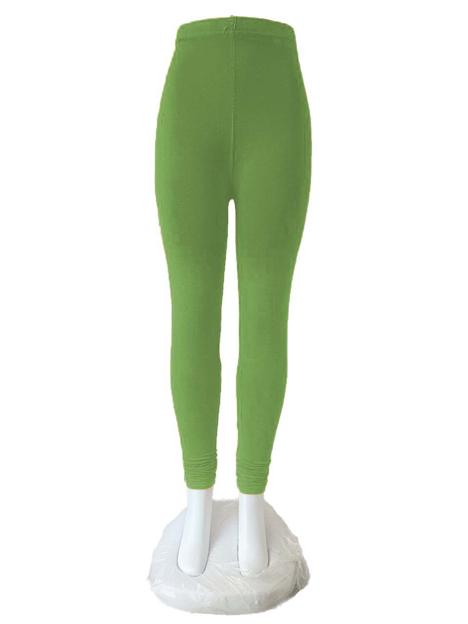 PGS Premium Cotton Pocket Myaani Chudidar Legging - Stylish and Stretchy  Lycra Light Green Leggings for Unmatched Style and Comfort